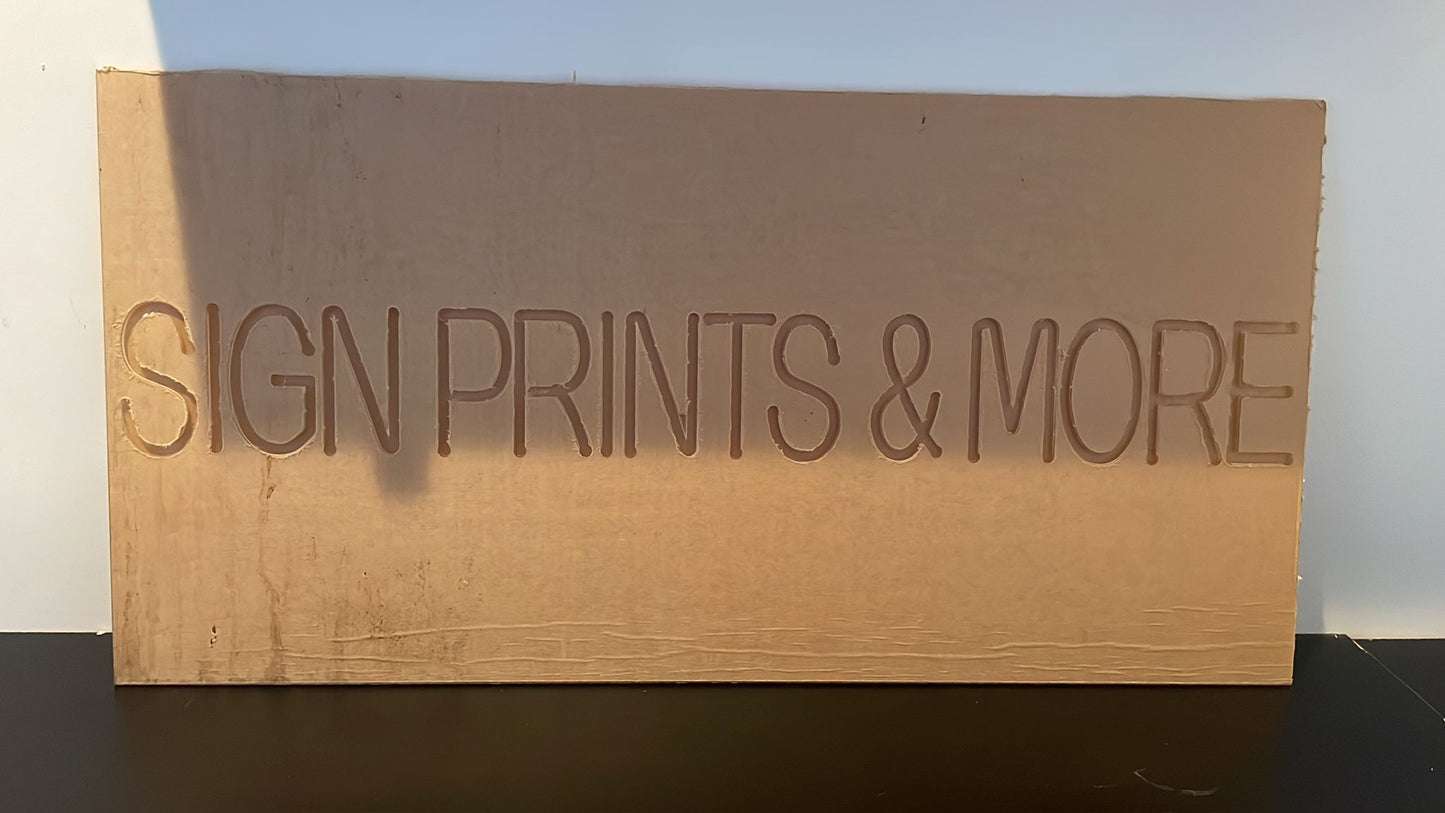 CUSTOM LETTERING ACRYLIC CUT