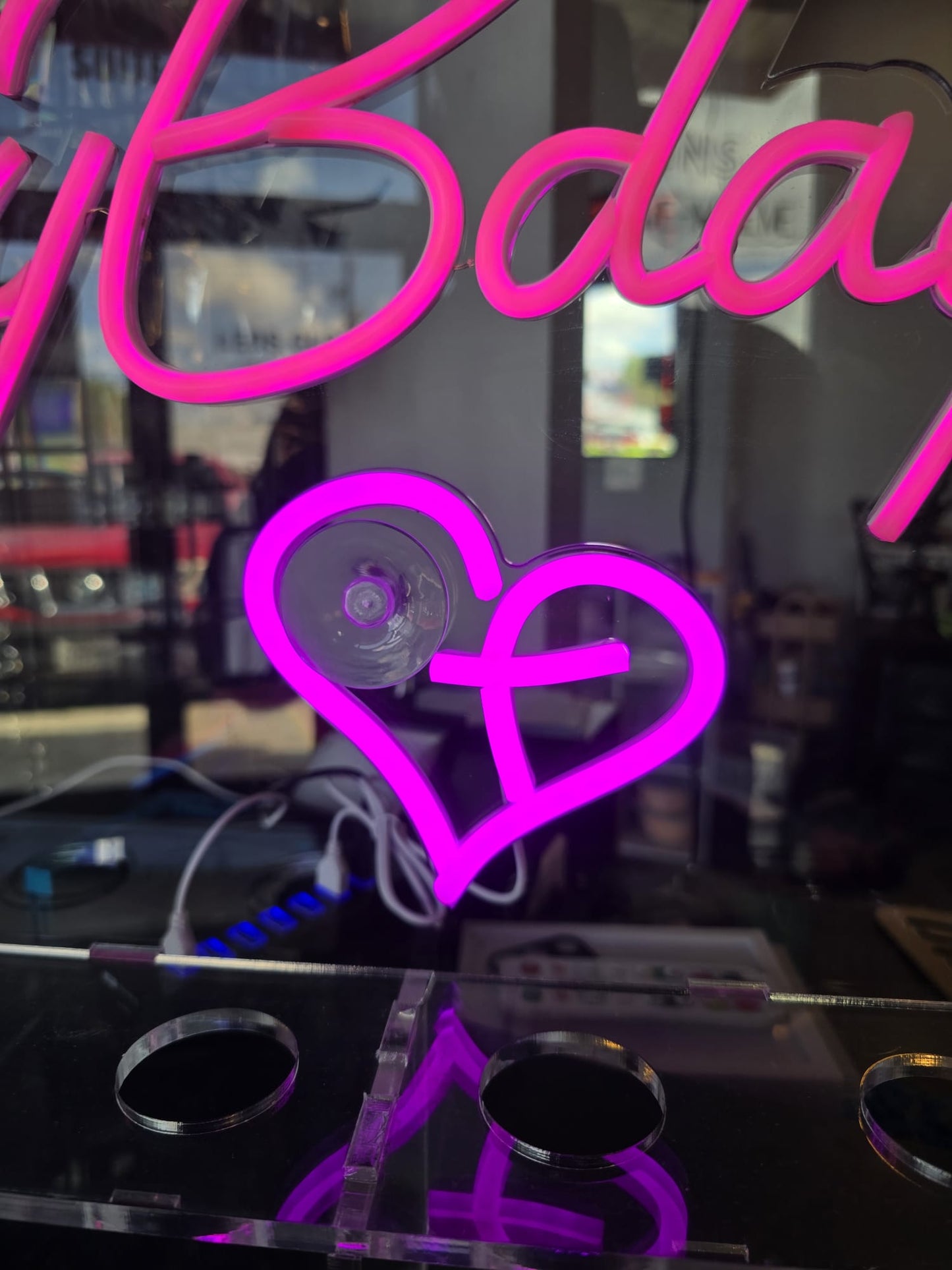 Religious neon sign