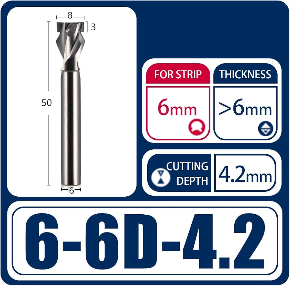 6mm Cnc LED Channel Bit