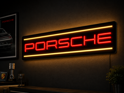 Porsche LED Neon Sign