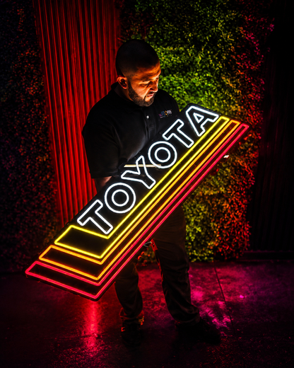 TOYOTA LED Neon Sign – Garage Wall Decor