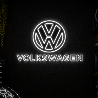 VW LED Neon Sign – Garage Wall Decor