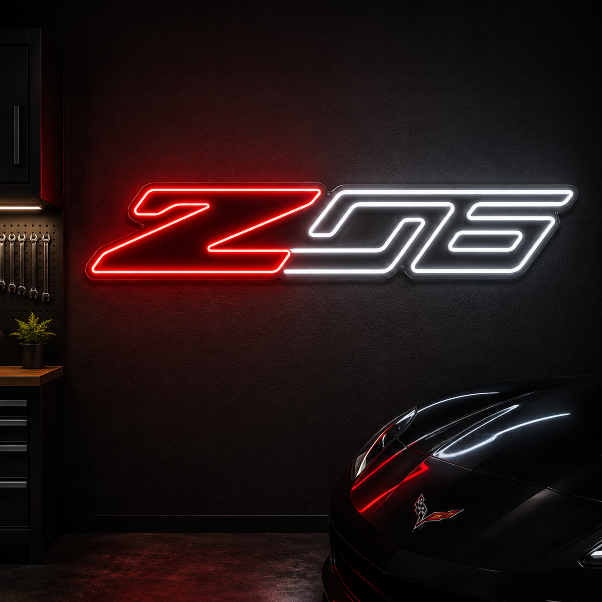 Z06 LED Neon Sign – Garage Wall Decor