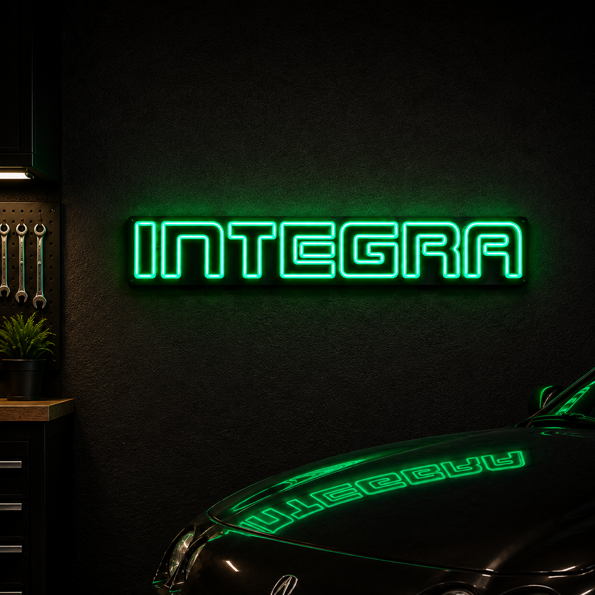 Acura Integra LED Neon Sign – Garage Wall Decor