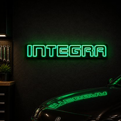 Acura Integra LED Neon Sign – Garage Wall Decor