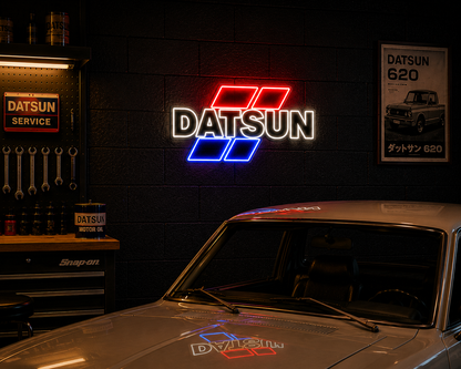 Datsun LED Neon Sign – Garage Wall Decor