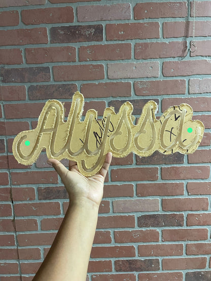 CUSTOM LETTERING ACRYLIC CUT