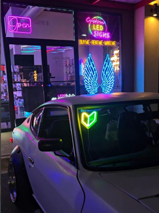Jdm leaf neon sign
