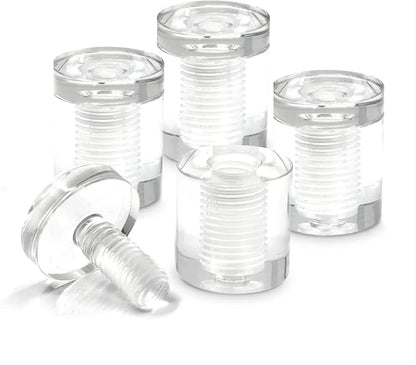 Regular 4 x Standoffs Transparent / Stainless spacers