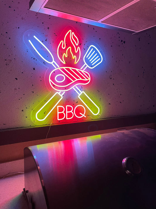 BBQ Neon LED Décor Sign