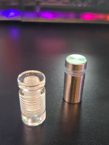 Regular 4 x Standoffs Transparent / Stainless spacers