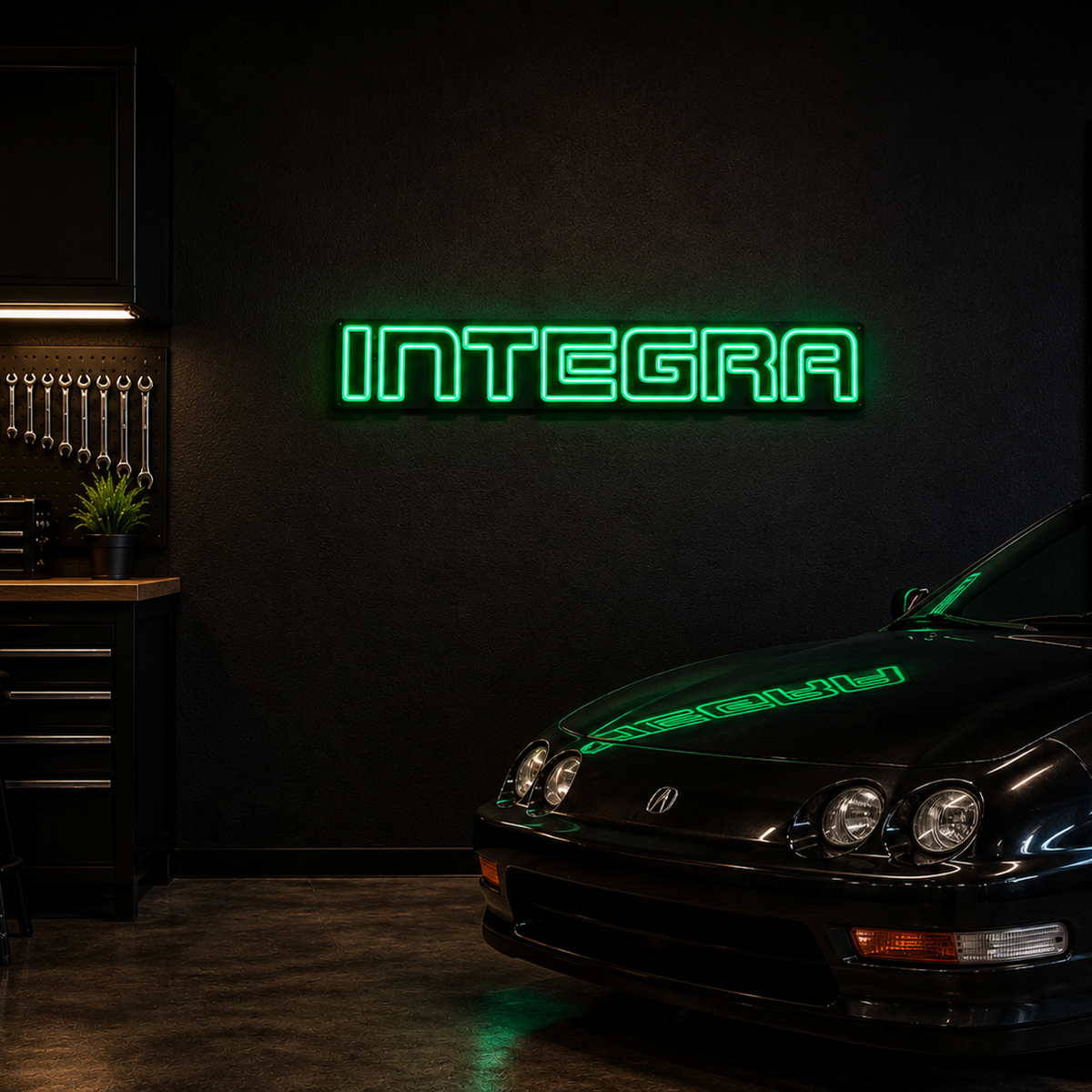 Acura Integra LED Neon Sign – Garage Wall Decor
