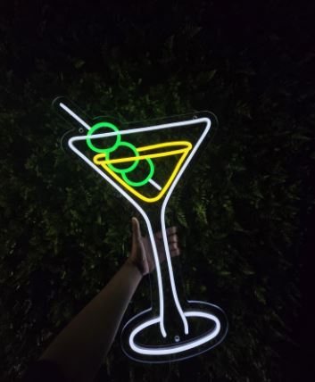 Bar Martini LED Neon Decor Sign