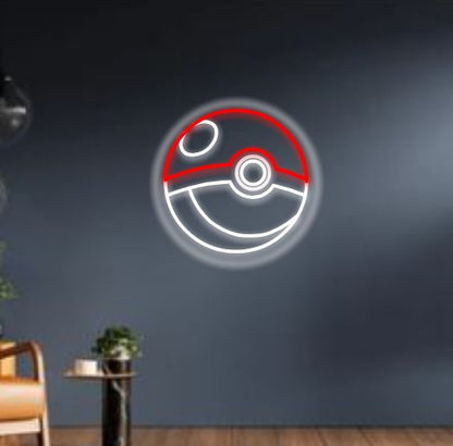 Pokeball Neon Led Décor Sign