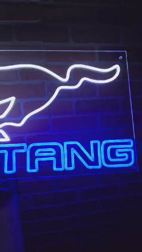 Mustang LED Sign – LEDS GLOW