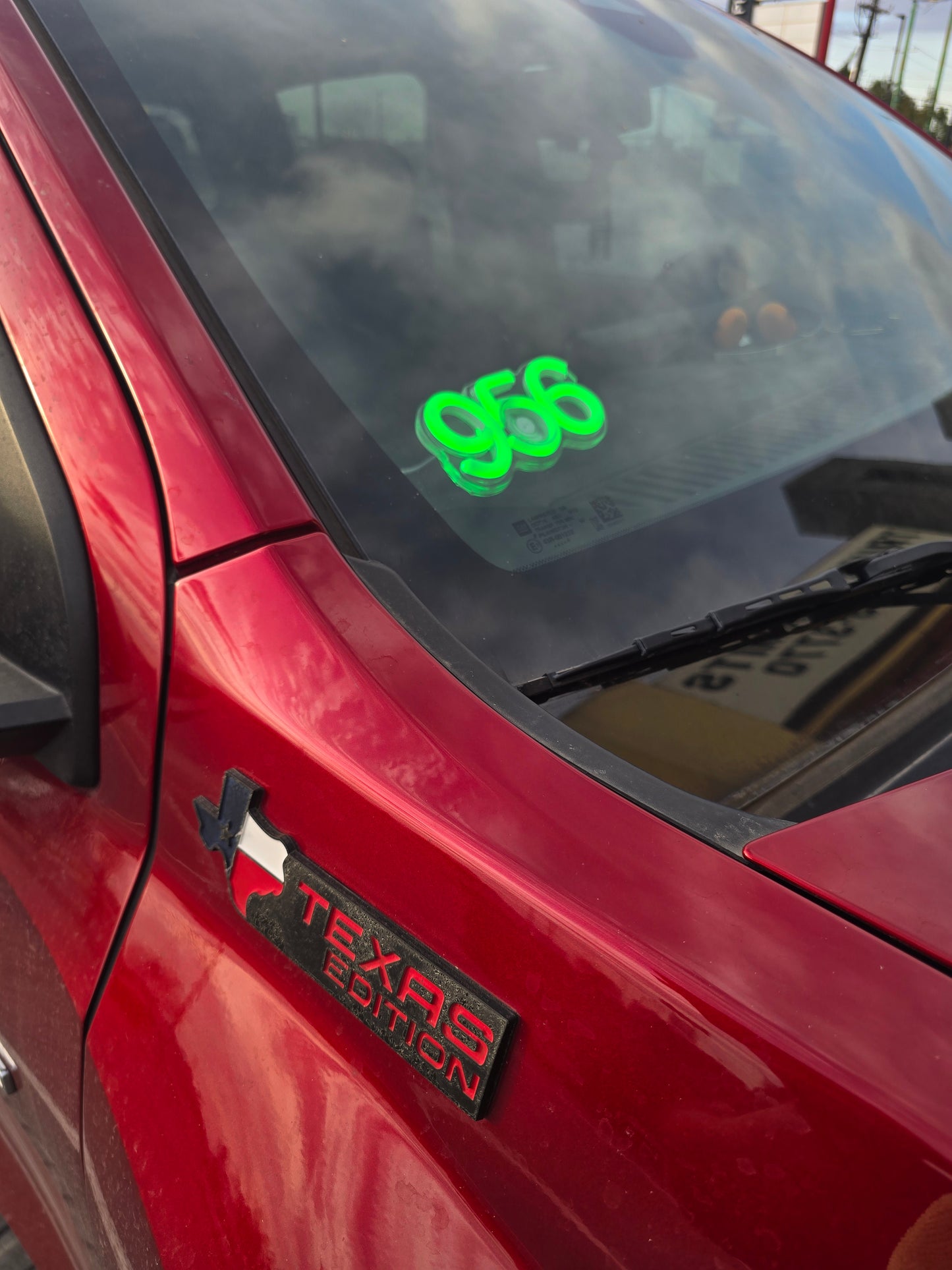 956 Neon Truck / Car window sign