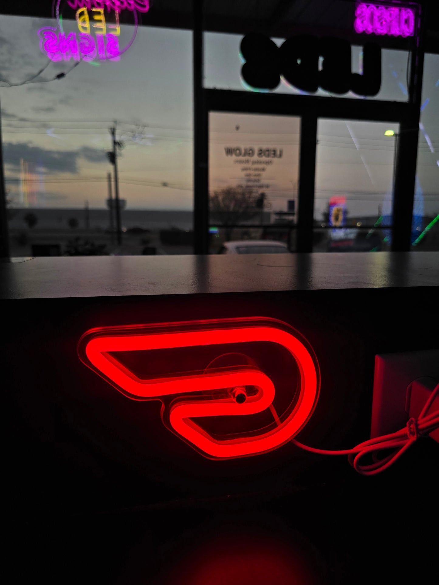 Door dash LED sign