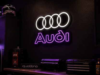 AUDI Neon Garage Decor
