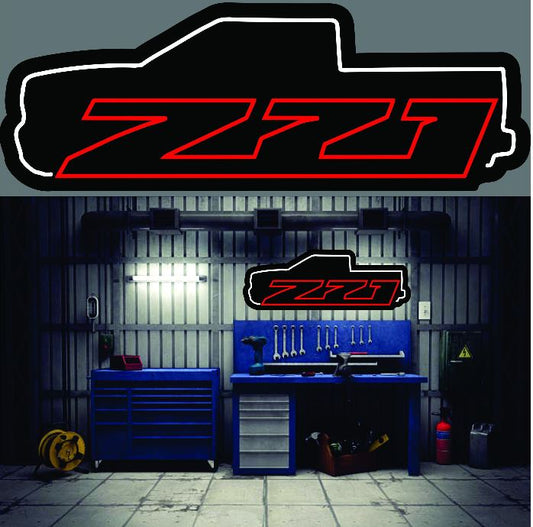 Chevy Z71 Crew Cab Neon LED Décor Sign