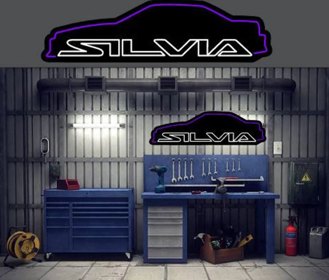 S13 S14 240sx Silvia 180sx Silhouette LED Neon Decor Sign